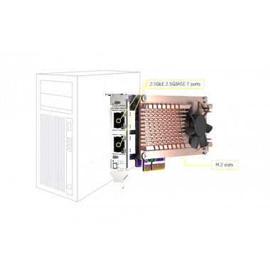 QNAP QM2-2P2G2T