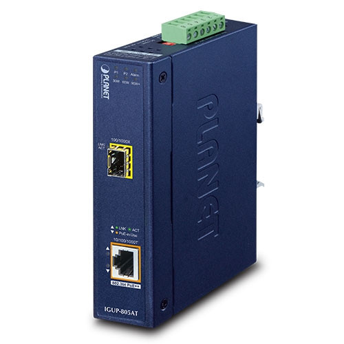 Convertidor PoE Gigabit DIN-rail